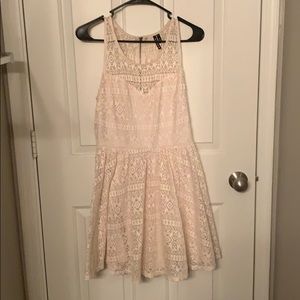Cream lace dress